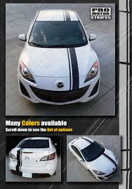 Racing stripes are the quintessential mark for performance. Mazda 3 Coupe Offset Rally Racing Stripes Decals 2009 2010 2011 2012 2013 Ebay