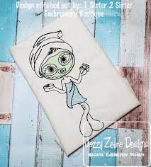 Swirly Girl Spa Day Sketch Machine Embroidery Design Instant Download Design Embroidery Designs Girls Applique Embroidery
