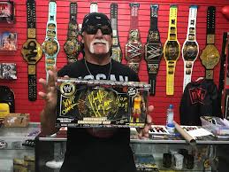 Mini championship title belts from wweshop.com, the official source for wwe merchandise the official wwe shop. Hulk Hogan Signed Wwe Action Figure Belt Hogan S Beach Shop