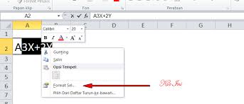 Artikel wikihow ini mengajarkan cara membuat tabel informasi menggunakan microsoft excel. Cara Membuat Pangkat Atas Bawah Di Excel Dengan Keyboard Menu