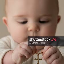 25 Baby Cross Necklace Baptism Gold Royalty-Free Images, Stock Photos &  Pictures
