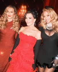 Beyoncé & Mama Tina with Kris Jenner at her 70th birthday party 😍