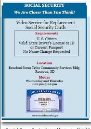 A new or replacement social security card is free from the social security administration, but why waste all of that time and effort when you can have it done for you? Social Security Offers Video Service For Replacement Social Security Cards Lakota Times