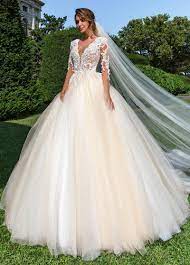 Gorgeous Tulle Jewel Neckline Ball Gown Wedding Dress With Beaded Lace Appliques Ball Dresses Perfect Wedding Dress Ball Gowns Wedding