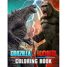 This below coloring sheet meassure is around 600 pixel x 669 pixel with approximate file size for around 168 49 kilobytes. Buy Godzilla Vs Kong Coloring Book Fans Paperback March 19 2021 Online In Indonesia B08zbpk6lg