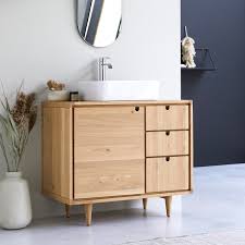 Vertragen waschbeckenunterschränke die feuchtigkeit im badezimmer? Waschbecken Unterschrank Aus Eiche 95 Cm Badezimmermobel Tikamoon
