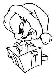 Tweety Bird Christmas Present Coloring Page Kids Play Color In 2020 Disney Coloring Pages Christmas Present Coloring Pages Merry Christmas Coloring Pages
