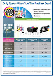 Epson Printing Cost Comparison Charts Sitex 2013 Price List