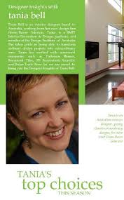 Designer insights with Tania Bell