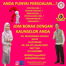 Bimbingan merupakan terjemahan dari guidance yang didalamnya terkandung beberapa makna. Ingin Berkongsi Cerita Jom Borak Dengan Kaunselor Anda Unit Bimbingan Kaunseling Mrsm Tumpat Menawarkan Perkhidmatan Bimbingan Dan Kaunseling Atas Talian Buat Anda Bagi Yang Berminat Mendapatkan Perkhidmatan Bimbingan Dan Kaunseling