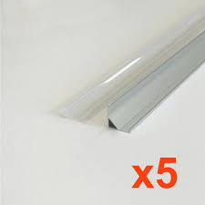 Returns made easy · buy it now available · buyer protection program Profile Aluminium Angle 2m Pour Ruban Led Couvercle Blanc Pack De 5