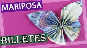 Un bote de monedas y miel bien sellado, regalos originales de bodas. Como Hacer Una Mariposa Con Billetes Regalo Facil Manualidades Play