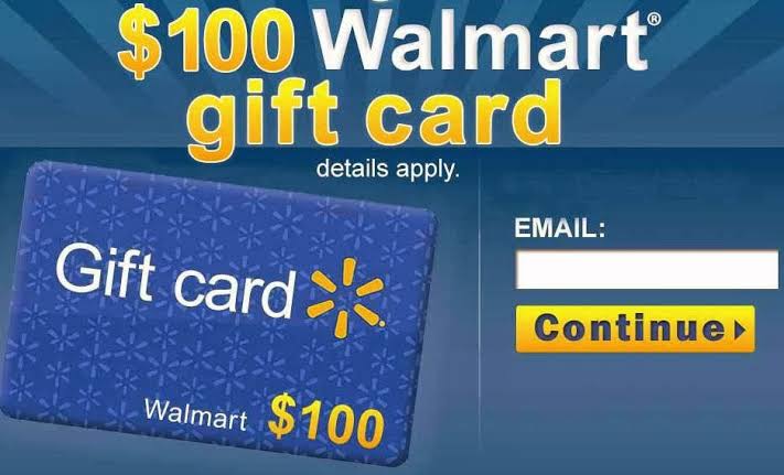 Get $100 Walmart Gift Card Now!