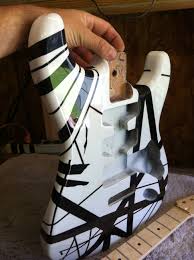 My Homemade Eddie Van Halen Frankenstrat Guitar Body After Buffing Van Halen Eddie Van Halen Guitar Body I'm aware that there are some slight inaccuracies in the paint job and other things, but a lot of that is due to the any details about building your own replica can be found on the halen.com forums. eddie van halen guitar body