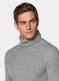 Best ribbed turtleneck mens Flash Sales RRD RIBBED TURTLENECK IN COTTON Man  Blue Black Mascheroni Store