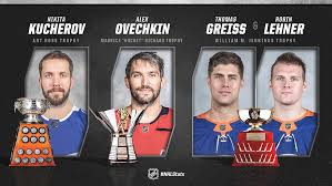 Several players have emerged as the names to look for when award winners are. Ovechkin S Richard Reign Continues And More Early Nhl Awards Prohockeytalk Nbc Sports