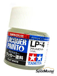 Flat White Lp 4 1 X 10ml Lacquer Paint Manufactured By Tamiya Ref Tam82104 Also 82104
