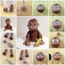 Die figuren sind für die dekoration von torten, cupcakes u.v.m. Little Monkey Tutorial The Cakeldy Fondant Figuren Anleitung Torten Figuren Modellierschokolade