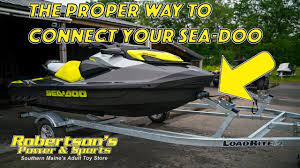 How To Run Your Sea Doo On A Hose And Out Of The Water Youtube