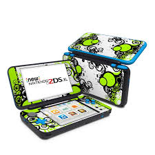 White & orange handheld console, charger & box. Nintendo 2ds Xl Skin Simply Green By Gaming Decalgirl