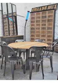 Table Ronde Industrielle Pied Fonte Table Ronde Industrielle Industriel Table