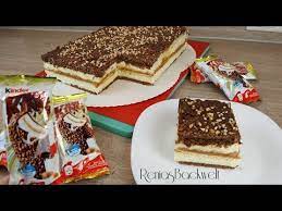 Die kalte ganache in fäden kreuz und quer auf der creme verteilen. Kinder Maxi King Schnitte Wahnsinnig Einfach Lecker Youtube