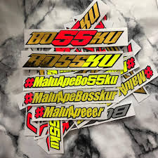 Malu ape boss ku malu aper bossku boss kite. Stickers Malu Ape Bossku 55 Motorcycles Motorcycle Accessories On Carousell
