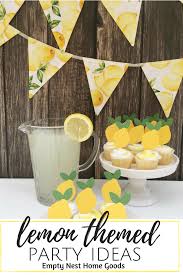 Lemon Cupcake Toppers Lemonade Party Ideas Lemon Themed Baby Shower Lemon Theme Party Ideas Lemon Themed Party Farmers Market Birthday Party Baby Shower Bbq