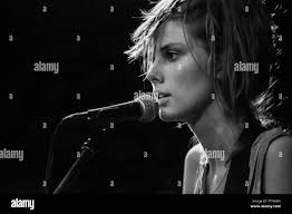 Ellie Rowsell of Wolf Alice performing at a very early gig in 2013 Stock  Photo