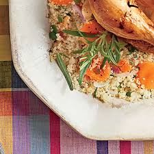 Mix the pomegranate molasses and lemon juice with 1 tbsp olive oil, and add the liquid to the skillet with the couscous and lentil mixture. Parsley Couscous With Apricots Recipe Myrecipes