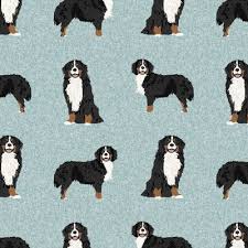 Cute dog coloring pages for kids. Bernese Mountain Dog Fabric Wallpaper And Home Decor Spoonflower