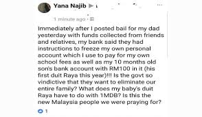 Bayaran ini dijamin oleh kerajaan dan kod buruh, dan oleh itu tidak termasuk. Akaun Bank Cucu Ds Najib Berumur 10 Bulan Dibekukan Kerajaan Tomato Pak Din