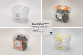 Vol 1 Clear Packaging Mockup Collection 158599 Branding Design Bundles In 2021 Packaging Mockup Plastic Food Containers Food Mockup