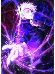 Jujutsu Kaisen Satoru Gojo Poster By Trpinc In 2021 Cool Anime Pictures Anime Background Anime Wallpaper Live
