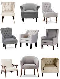 Accent chairs living room chairs : The Best Sources For Affordable Neutral Accent Chairs Erin Spain