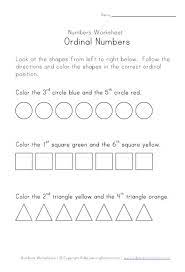 Ordinal Numbers Worksheets Ordinal Numbers Number Worksheets Kindergarten Worksheets Printable