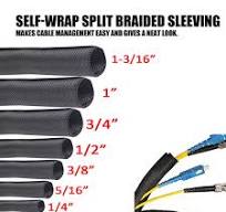 Braided Split-Sleeve Wire Loom for High-Temperature Automotive Harness  Wrapping