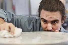 Man Cleaning The Table In 2020 Abstract Line Art Man Abstract Lines