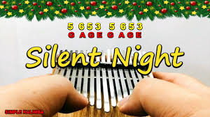 Silent night with finger numbers. Silent Night Kalimba With Easy Tab Youtube