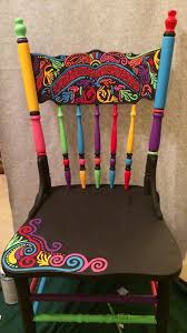 Chair Ity Home Sweet Home Painted Furniture Painted Chairs Funky Painted Furniture