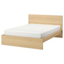 Malm Bed Frame High White Stained Oak Veneer Queen Ikea Malm Bed Frame Malm Bed Ikea Malm Bed