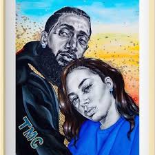 Nipsey Hussle Lauren London LA Love Story Digital Print