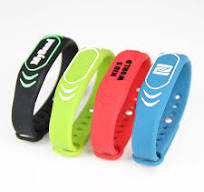 Multi Color Adjustable Type Silicone Wristband RFID Tag For GYM