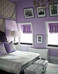 Powder gray is the new white when it comes to wall colors. Small Space Bedroom Design With Purple Color Need I Say More Purple Bedrooms Purple Rooms Lavender Bedroom Decor
