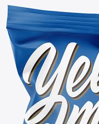 Download Matte Chips Bag Mockup In Bag Sack Mockups On Yellow Images Object Mockups