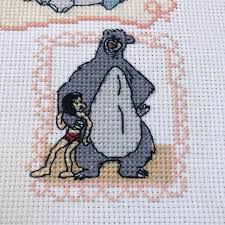 Quick view add to basket: Wip The Trickiest Addition To The Disney Cross Stitch Magazine Sampler So Far The Face Area Back Stitching On My 16 Count Aida Was Testing Crossstitch