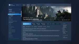 Have We Just Had A Glimpse Of Steam S New Design Pc Gamer Steam Library The Witcher