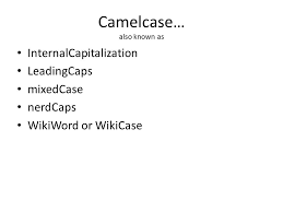 The idea was to cover 95% of the common use cases when you need a little bit of expression based script however for much more complex use cases you are generally recommended to choose a more expressive and. Vce It Theory Slideshows By Mark Kelly Vceit Com Naming Conventions For Solution Elements Ppt Download