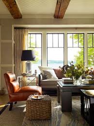 Rustic Luxe Lake House Adorned With Charming Details On Skaneateles Lake Home Living Room Living Room New York Family Living Rooms