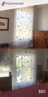 Find baby furniture including cribs, changing table and more for your nursery that is greenguard certified. 3 Pottery Barn Sheer Curtains W Embroidered Stars In 2020 Sheer Curtains Pottery Barn Curtains